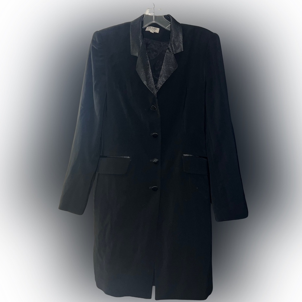 VINTAGE "ICE CUBE" BLACK BLAZER | EDGY